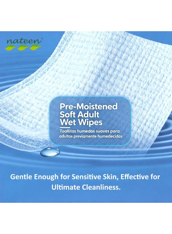 Nateen Multi Purpose Wipes,Pure Water Universal Wipes,40s x 12 Packs (480 Wipes),Big Size Wet Wipes for All Purpose Cleaning,Aleo vera & Jasmine Lotion for Sensitive Skin. - Image 5